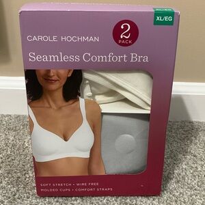 Carole‎ Hochman 2-pack Seamless Comfort Bra, size XL new in box